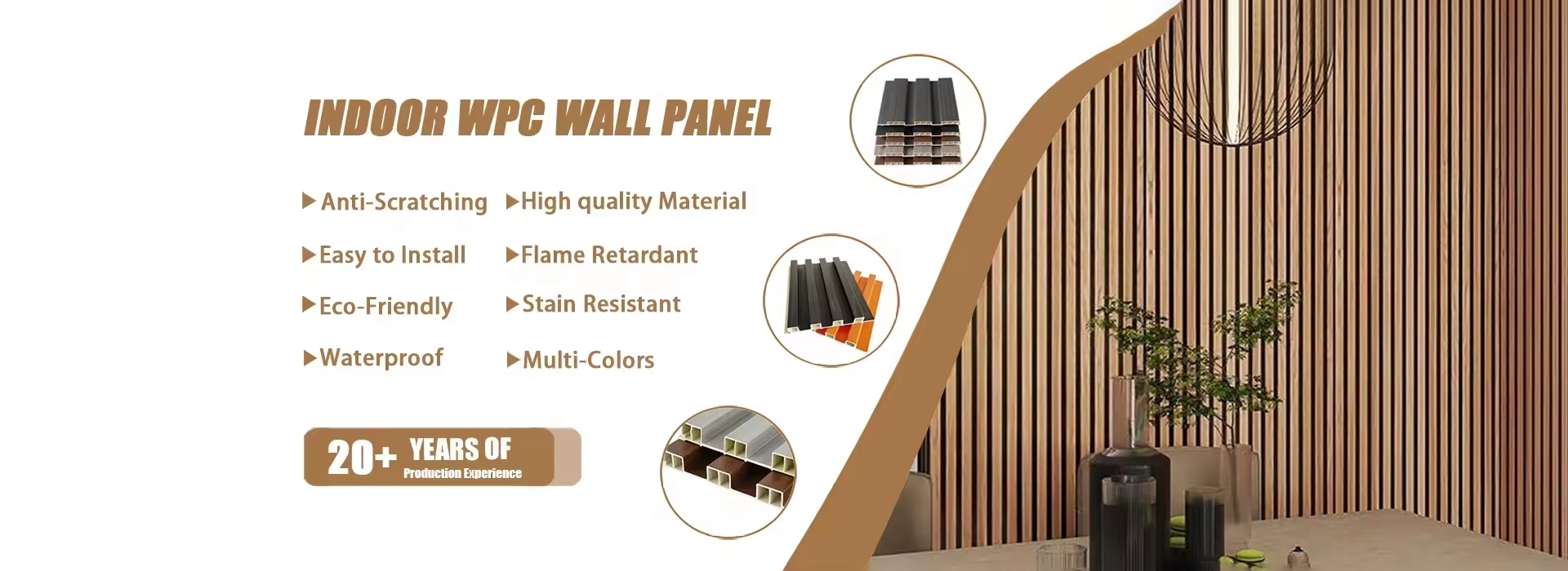 Painel de parede WPC interno da China