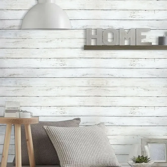 Por que escolher papel de parede decorativo texturizado de madeira autoadesivo para seu design de interiores