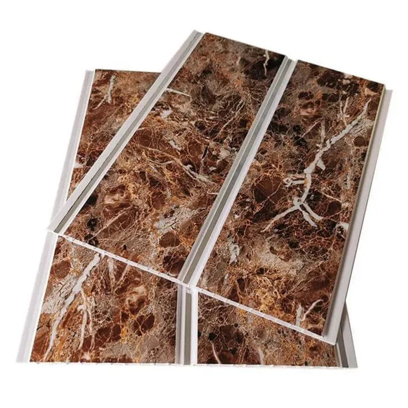 Painel de teto PVC de estampagem quente de plástico de plástico de marmorete